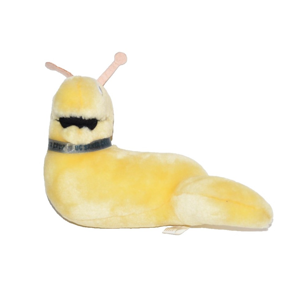 Vtg UC Santa Cruz Banana Slug Plush Sammy Mascot 8" Soft Toy 80s *rare* UCSC